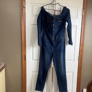 VENUS Dark Indigo Denim Jumpsuit
